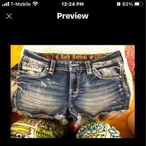 Rock revival Jean shorts
